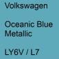 Preview: Volkswagen, Oceanic Blue Metallic, LY6V / L7.